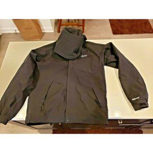 EMS Eastern Mountain Sports Gortex Rain Jacket Coat Small Black